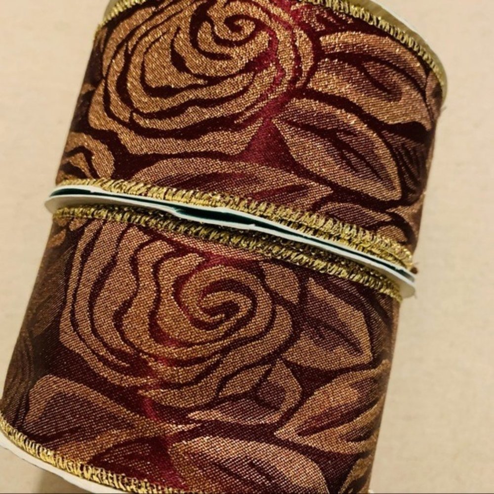 Trim A Tree | Ribbon | Burgundy Opulence